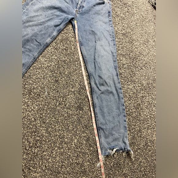 Agolde Nico High rise Slim Fit Jeans in Rooted Color 28 Orgnaic Cotton Lyocell - Picture 15 of 15